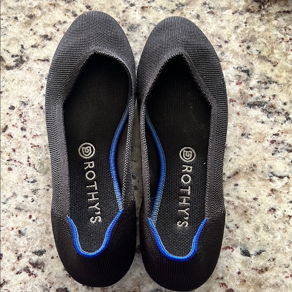 Rothy's Black Flats Minimalist Comfort Loafers